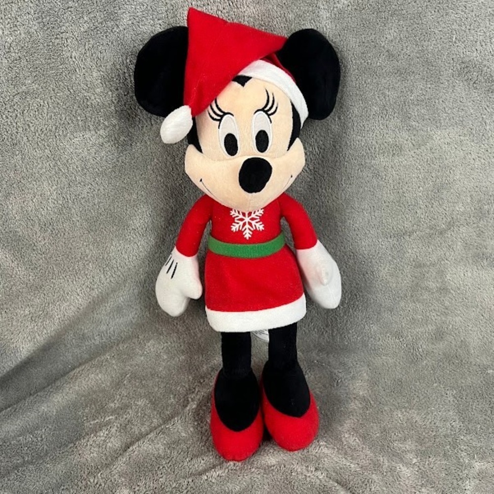Disney Holiday Minnie Mouse Plush Toy Christmas Collectible